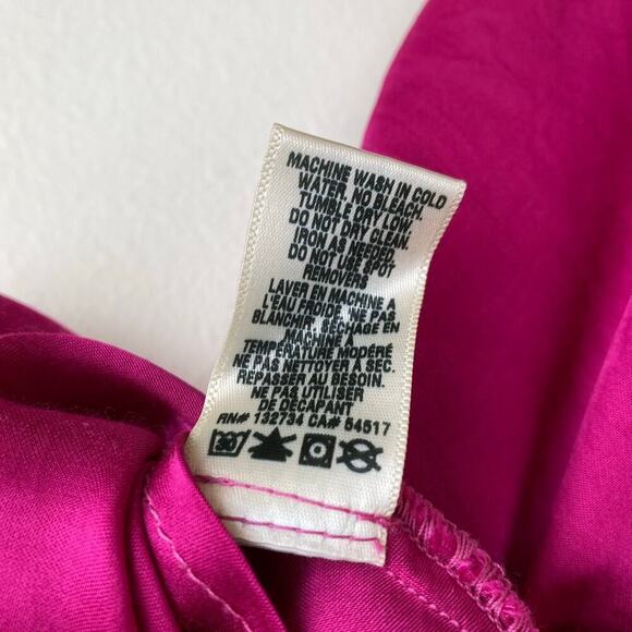 Bella Dahl Cowl Neck Cami Size XS Rich Magenta Pink Satin Going Out Date Night - Picture 10 of 11
